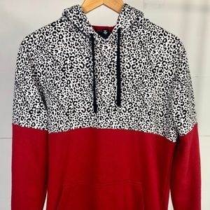 Forever 21 Men's Animal print/Red hoodie - M